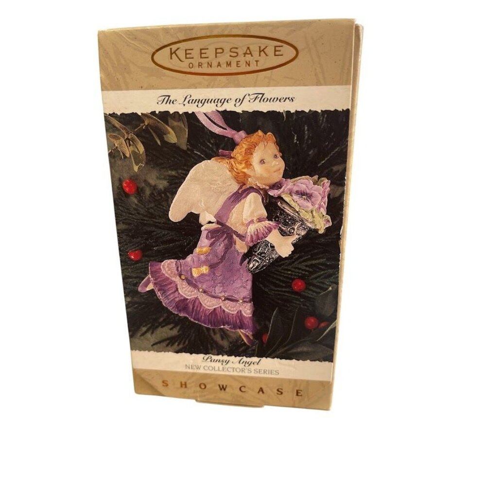 Hallmark Keepsake Ornament Pansy Angel Language Of Flowers (1996)